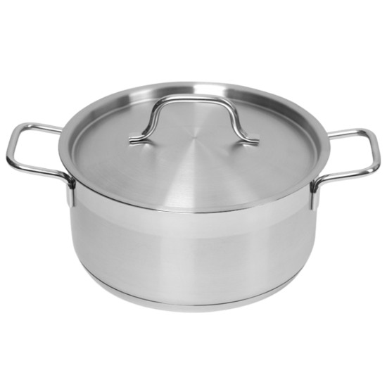 КАСТРЮЛЯ 3л нерж.тройное дно d=215 h=95, ИНДУКЦИЯ, серия "Satin" LUXSTAHL Арт.кт3155