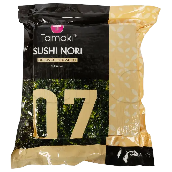 Водоросли морские сушеные прессов. Tamaki №7 1уп/100л