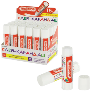 Клей-карандаш ПИФАГОР, 15 г, Арт.227609