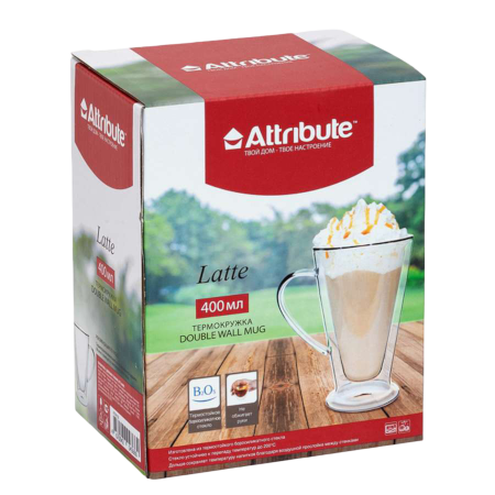 Термокружка Attribute Latte 400мл Арт.ATM102