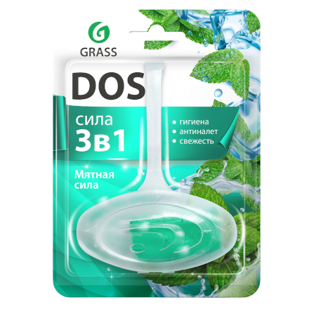 GRASS Подвесной блок для унитаза DOS 3 в 1 "Мятная сила"