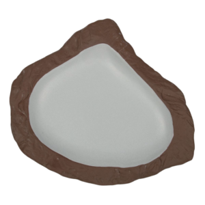 Блюдо/салатник, 200 мл, 29*25 cм, h=3cм, серия "White Matt Taiga" P.L.
