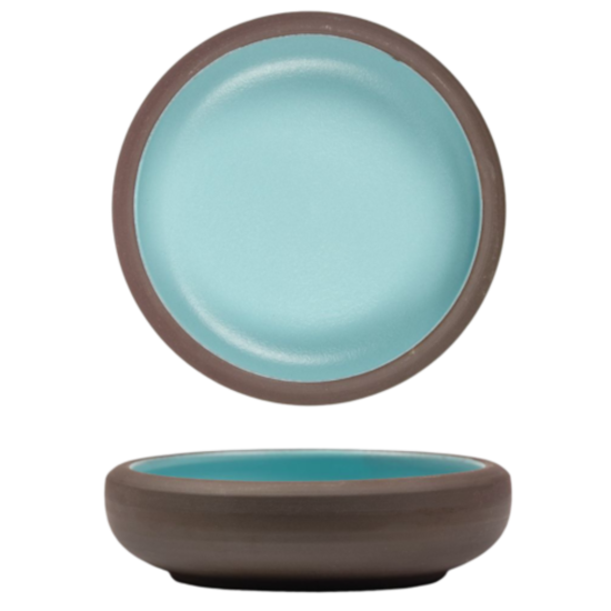 Блюдо/салатник, 400 мл, d=16.5cм, h=4.6cм, серия "Blue Matt Taiga" P.L.