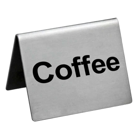Табличка "Coffee" 5*4 см, сталь, P.L. Proff Cuisine