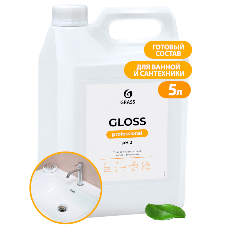 GRASS Чистящее средство для сан.узлов Gloss Professional 5,3кг Арт.125799