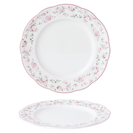 Тарелка классическая d=23 cм,фарфор "NOBLE" серия "Retro Ritz-La Vie En Rose" Артикул: 81290271