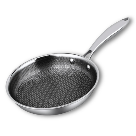 Сковорода d=24 см, h=4.5cм, "Honeycombs", нерж.3-х слойная. Индукция, P.L. - ProffCuisine