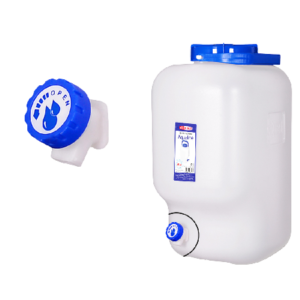 Фляга 20,0л с краном белый Aqualine Арт.371э/бел