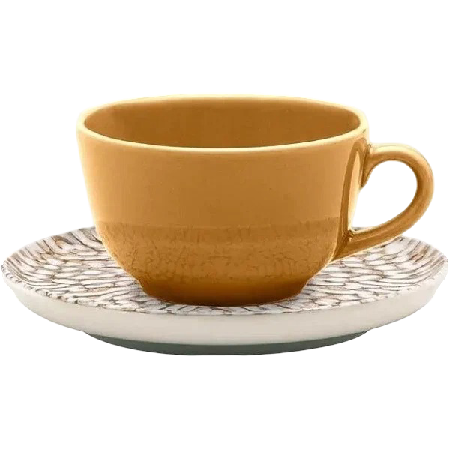 Чайная пара Flat Shape Leopardita 200мл и блюдце  Oxford  Арт.AO04-1C04